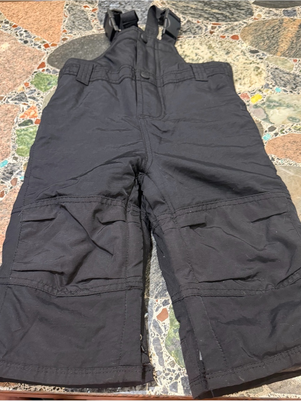 Kids Black Snow Bib Pants-12 to 18 months - Picture 1 of 1